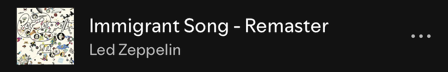 Immagrant Song - Led Zeppelin
