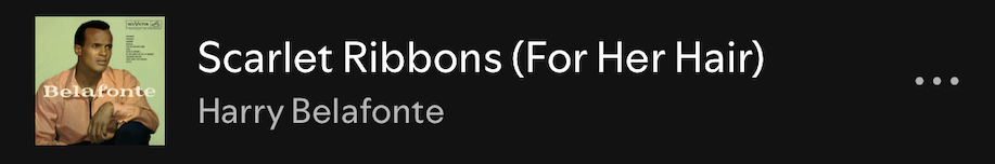 Scarlett Ribbons - Harry Belafonte
